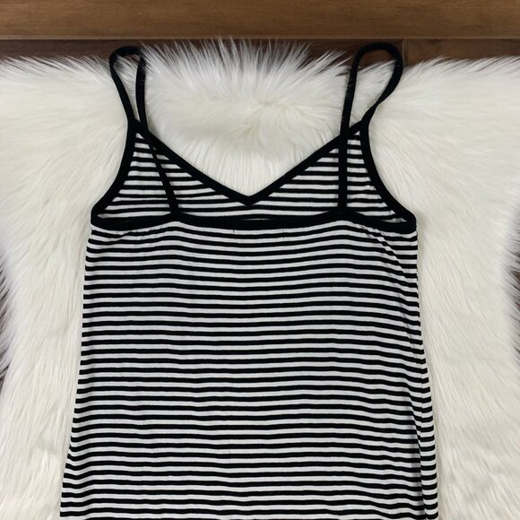 n:Philanthropy Women's Size Small Black White Stripe‎ Weekend Midi Dress - Picture 7 of 8